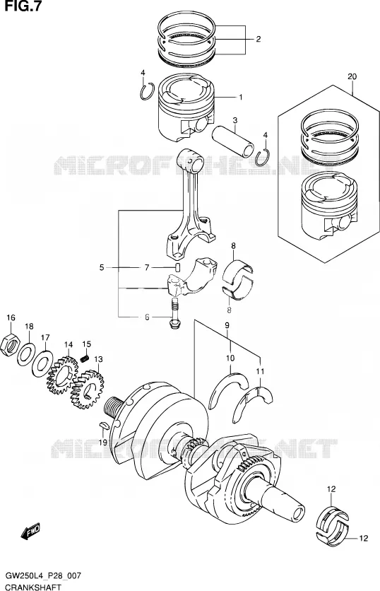 VILEBREQUIN Suzuki MOTO 250 INAZUMA 2014  GW250 L4 (P28)