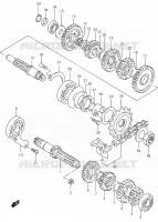 TRANSMISSION pour Suzuki MARAUDER 250 2002