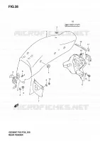 GARDE BOUE ARRIERE pour Suzuki MARAUDER 250 2004