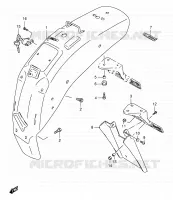 GARDE BOUE ARRIERE pour Suzuki SAVAGE 650 1999