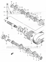 TRANSMISSION pour Suzuki SAVAGE 650 2002
