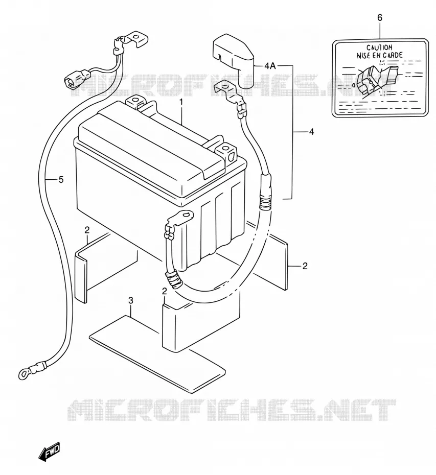 BATTERIE Suzuki MOTO 600 RF 1993  RF600RP/RF600RUP