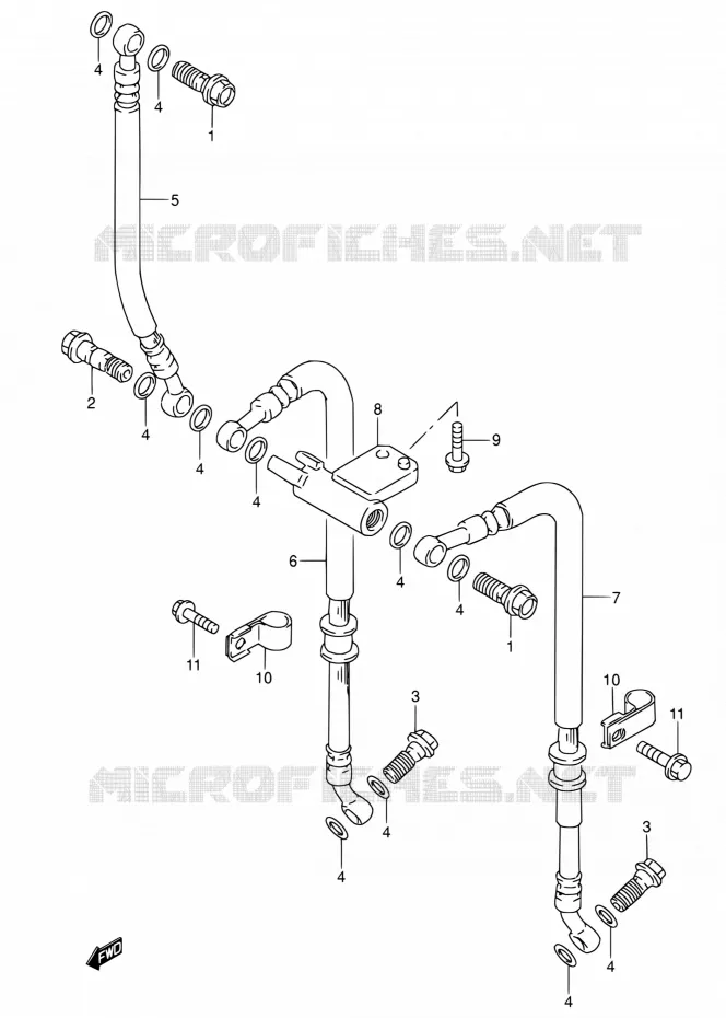 DURITE DE FREIN AVANT Suzuki MOTO 600 RF 1994  RF600RR/RF600RUR
