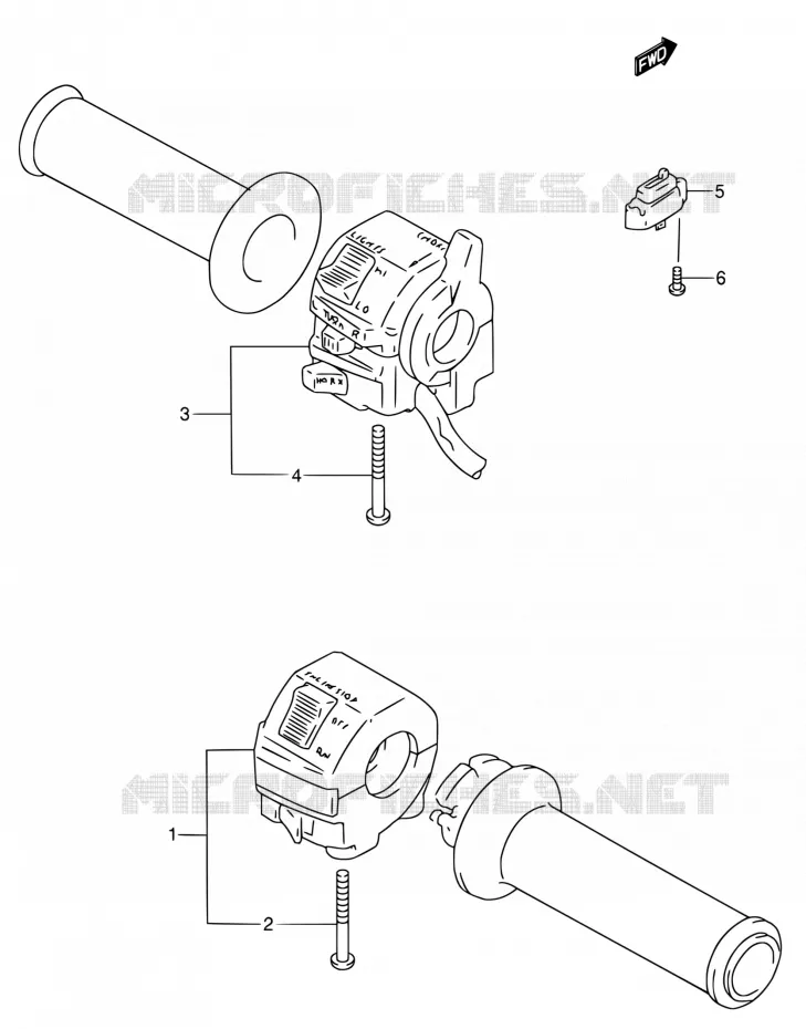 COMMODOS Suzuki MOTO 600 RF 1997  RF600R V/RF600RU V
