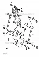 BIELLETTE D'AMORTISSEUR pour Suzuki RG 250 1989