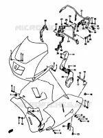 CARENAGES ET SUPPORTS AVANT pour Suzuki RG 250 1990
