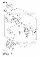 ETRIER DE FREIN ARRIERE (MODEL K8/K9) pour Suzuki RM-Z 250 2008