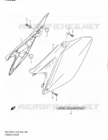 CARENAGES ARRIERE pour Suzuki RM-Z 250 2011