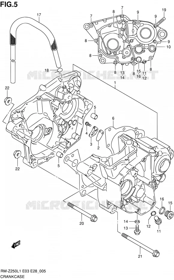 CARTER Suzuki MOTO 250 RM-Z 2012  RM-Z250 L1 (E03,E28,E33)