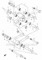 BIELLETTE D'AMORTISSEUR pour Suzuki RM-Z 450 2007