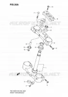 COLONNE DE DIRECTION (MODEL K7) pour Suzuki RM-Z 450 2007