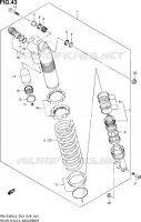 AMORTISSEUR ARRIERE (RM Z450L3 E28) pour Suzuki RM-Z 450 2013
