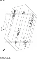 BRAS DE FOURCHE DROIT pour Suzuki RM-Z 450 2013