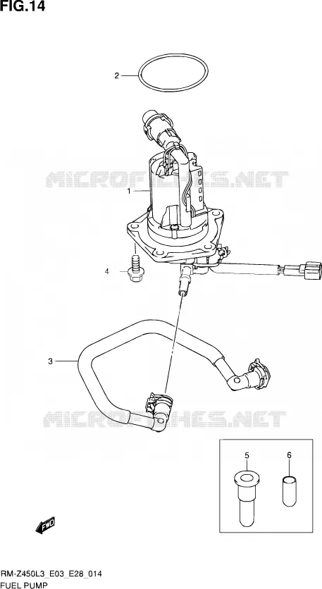 POMPE A ESSENCE Suzuki MOTO 450 RM-Z 2013  RM-Z450 L3 (E03,E28,E33)