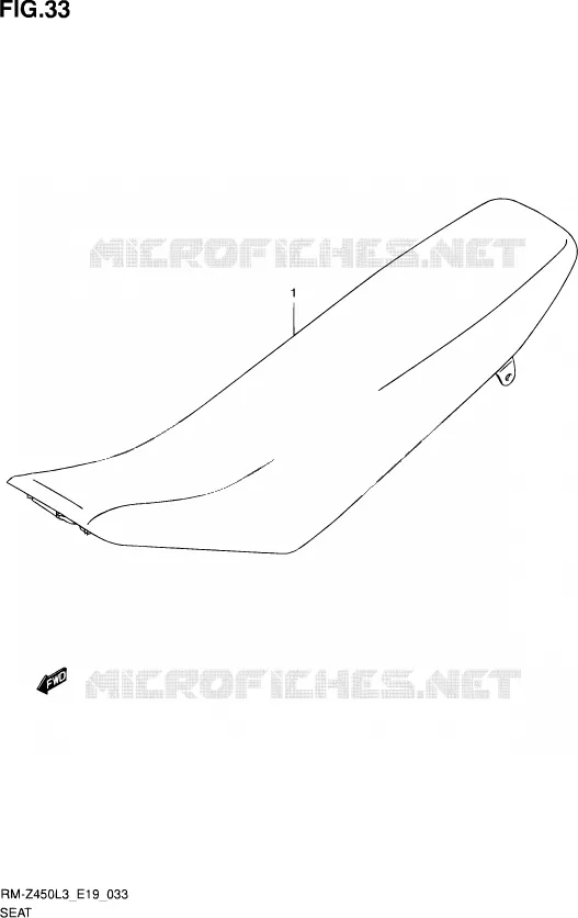 SELLE Suzuki MOTO 450 RM-Z 2012  RM-Z450 L3 (E19)
