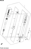 BRAS DE FOURCHE GAUCHE pour Suzuki RM-Z 450 2014