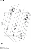 BRAS DE FOURCHE DROIT pour Suzuki RM-Z 450 2015