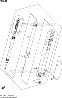 BRAS DE FOURCHE GAUCHE pour Suzuki RM-Z 450 2015