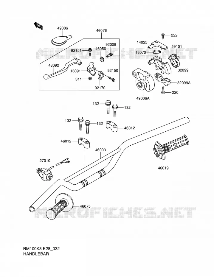 GUIDON Suzuki MOTO 100 RM 2004  RM100K4(E28)
