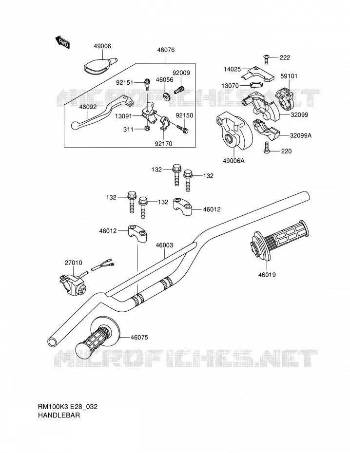 GUIDON Suzuki MOTO 100 RM 2004  RM100K4(E28)
