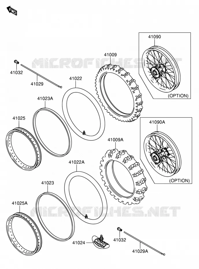 ROUE - PNEU Suzuki MOTO 65 RM 2003  RM65K3(E03)