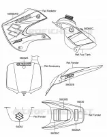 ETIQUETTE (RM65K4) pour Suzuki RM 65 2005