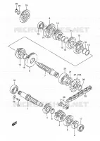 TRANSMISSION pour Suzuki RM 80 1999