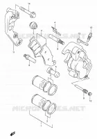 ETRIER DE FREIN AVANT pour Suzuki RMX 250 1999