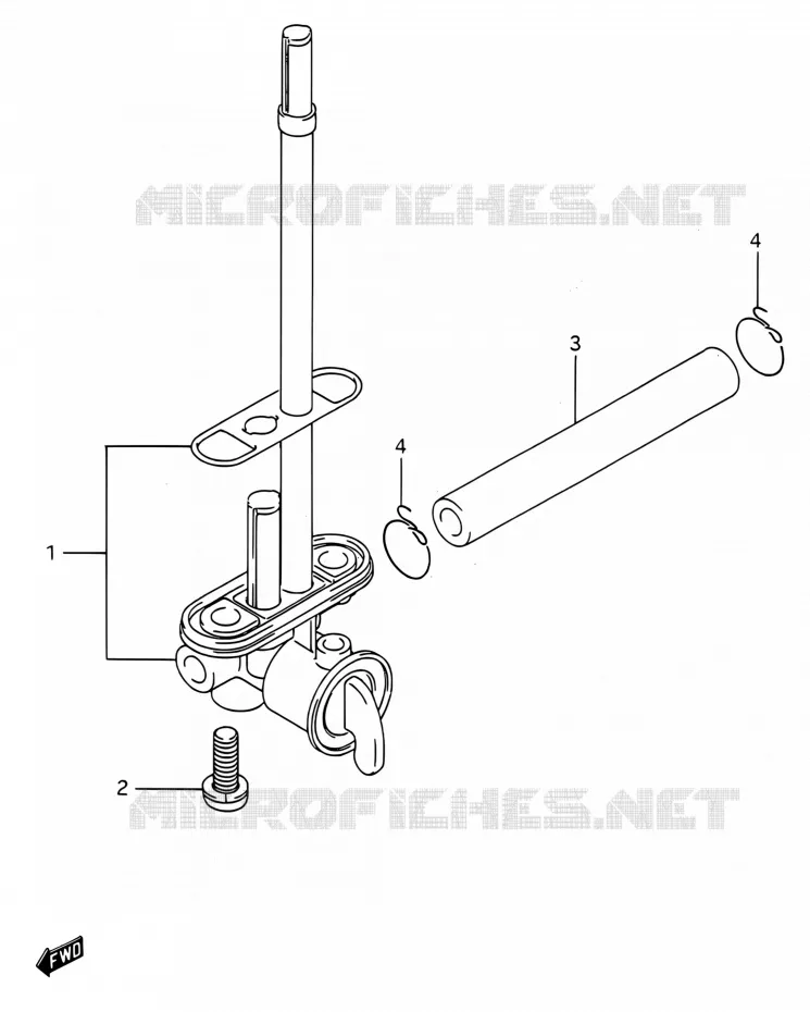 ROBINET D'ESSENCE Suzuki MOTO 250 RMX 1994  RMX250 R (E03,E28,E33)