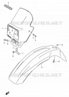 SUPPORT   CARENAGES DE PHARE pour Suzuki RMX 250 1998