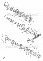 TRANSMISSION pour Suzuki RMX 250 1999