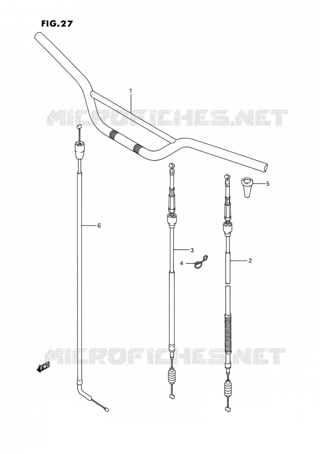 GUIDON Suzuki MOTO 250 RMX 1992  RMX250 N (E03)