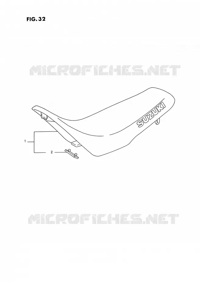 SELLE Suzuki MOTO 250 RMX 1994  RMX250 R (E03)
