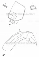 SUPPORT   CARENAGES DE PHARE pour Suzuki RMX 250 1998