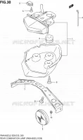 ENSEMBLE FEU ARRIERE (RMX450ZL2 E28) pour Suzuki RMX 450 2012
