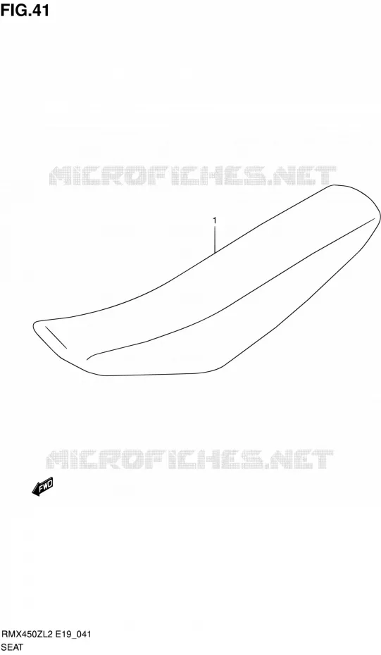 SELLE Suzuki MOTO 450 RMX 2012  RMX450ZL2(E19)