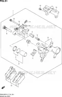ETRIER DE FREIN ARRIERE pour Suzuki RMX 450 2012