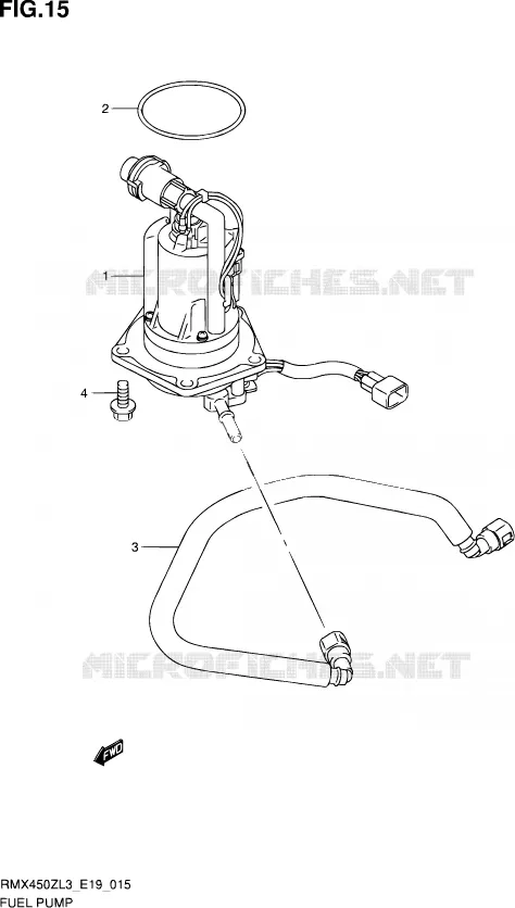 POMPE A ESSENCE Suzuki MOTO 450 RMX 2013  RMX450Z L3 (E19)