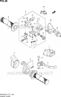 ENSEMBLE LEVIERS   POIGNEES pour Suzuki RMX 450 2013