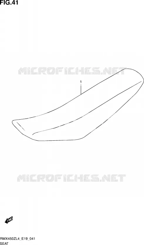 SELLE Suzuki MOTO 450 RMX 2014  RMX450Z L4 (E19)
