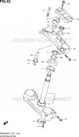 COLONNE DE DIRECTION pour Suzuki RMX 450 2014