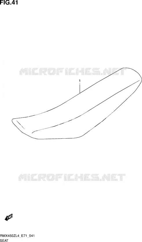 SELLE Suzuki MOTO 450 RMX 2014  RMX450Z L4 (E71)