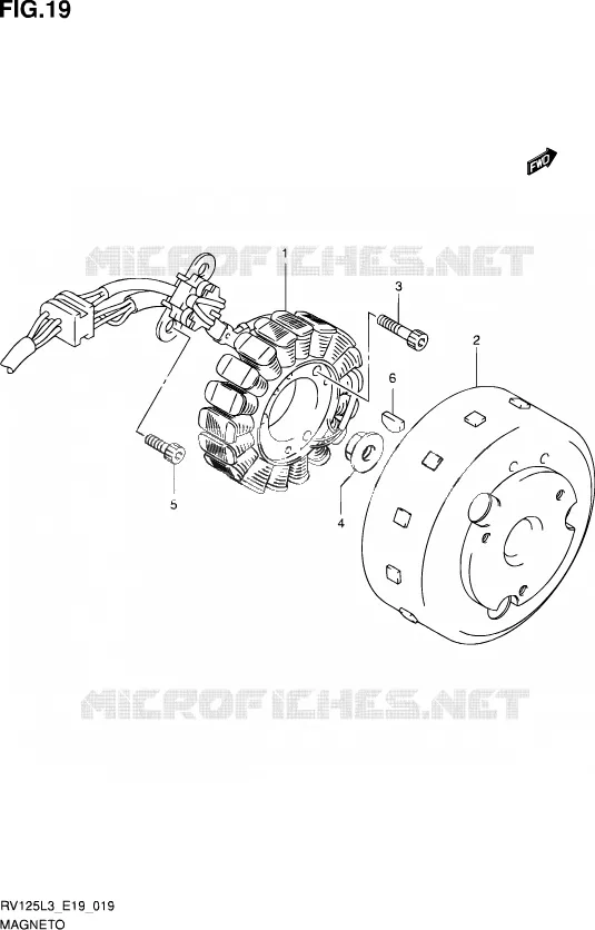 ALLUMAGE ROTOR - STATOR Suzuki MOTO 125 VAN-VAN 2013  RV125 L3 (E02)