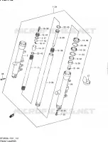 AMORTISSEUR AVANT (SFV650UL1 E21) pour Suzuki GLADIUS 650 2011