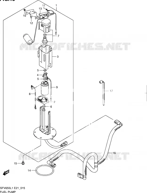POMPE A ESSENCE Suzuki MOTO 650 GLADIUS 2011  SFV650L1(E24)