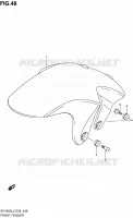 GARDE BOUE AVANT pour Suzuki GLADIUS 650 2012