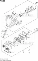 ENSEMBLE FEU ARRIERE (SFV650L2 E21) pour Suzuki GLADIUS 650 2012
