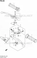 ENSEMBLE LEVIERS   POIGNEES pour Suzuki GLADIUS 650 2012