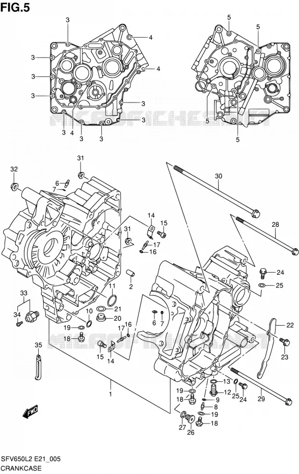 CARTER Suzuki MOTO 650 GLADIUS 2012  SFV650L2(E24)
