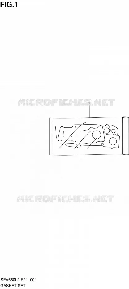 KIT JOINTS Suzuki MOTO 650 GLADIUS 2012  SFV650L2(E24)